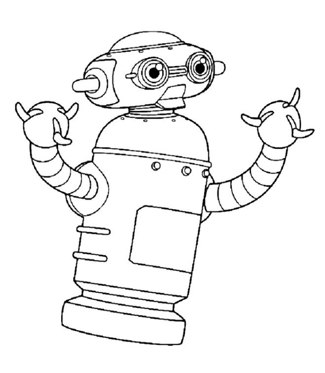 coloriage le robot
